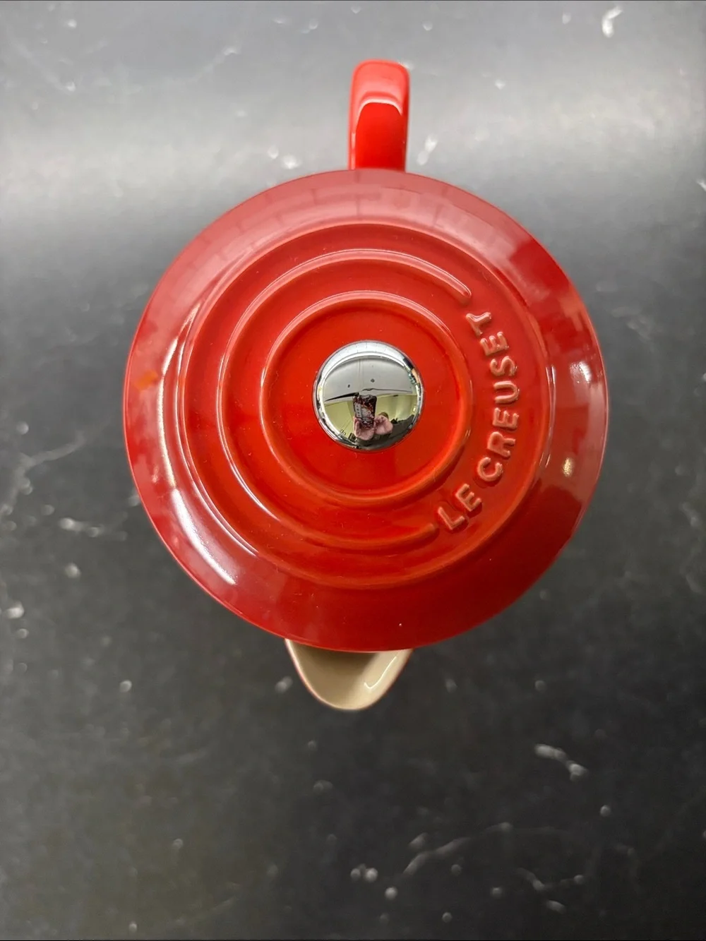 Le Creuset Red Ceramic French Press Coffee Maker